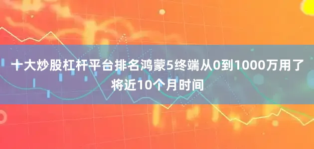 十大炒股杠杆平台排名鸿蒙5终端从0到1000万用了将近10个月时间